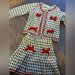 Kids Green and Red Plaid Matching Set